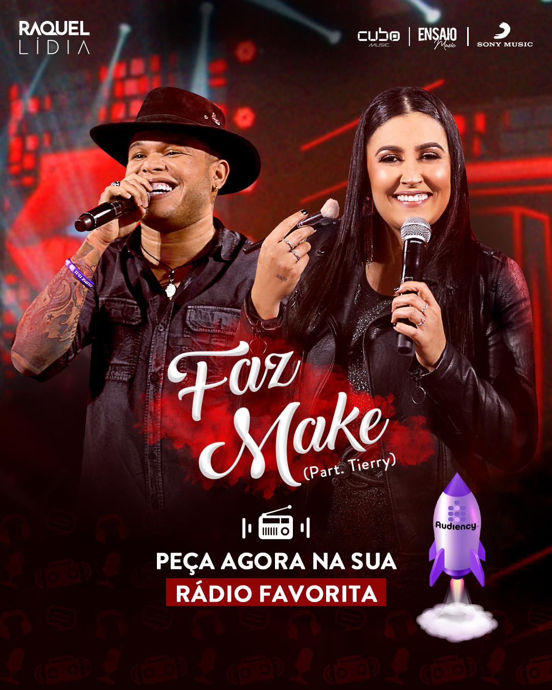 Raquel Lívia e Tierry, "Faz Make" lançamento musical audiency